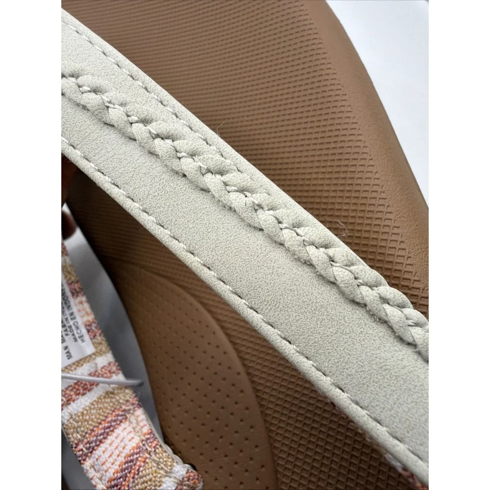 Flojos‎ Women's Just Hanging Out Flip Flops White Size 7. New
